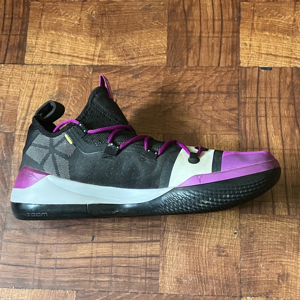 Nike KOBE AD Exodus 2018 LA LAKERS  Purple Black Mamba Grey AV3555-002 Sz 13 - Picture 4 of 16